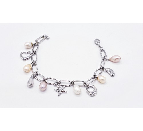 Pearl Charms Bracelet (BA-200621)