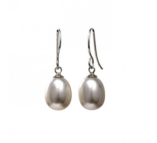 Single Pearl Sterling Earrings (ER-905077)