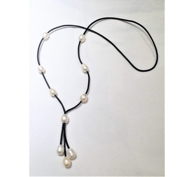 Bohemian Tassel Leather Necklace (LN-23102)