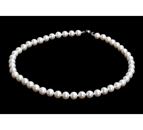 White Pearl Necklace (PN-800068)
