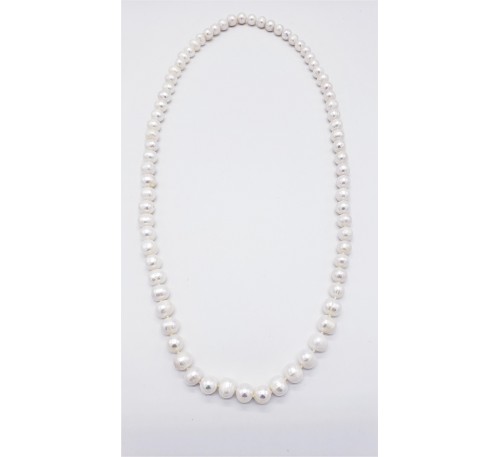 Classic Long Strand Pearl Necklace - PN-800013