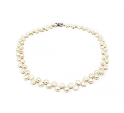 Elegant Double Strands Pearl Necklace (PN-805134)