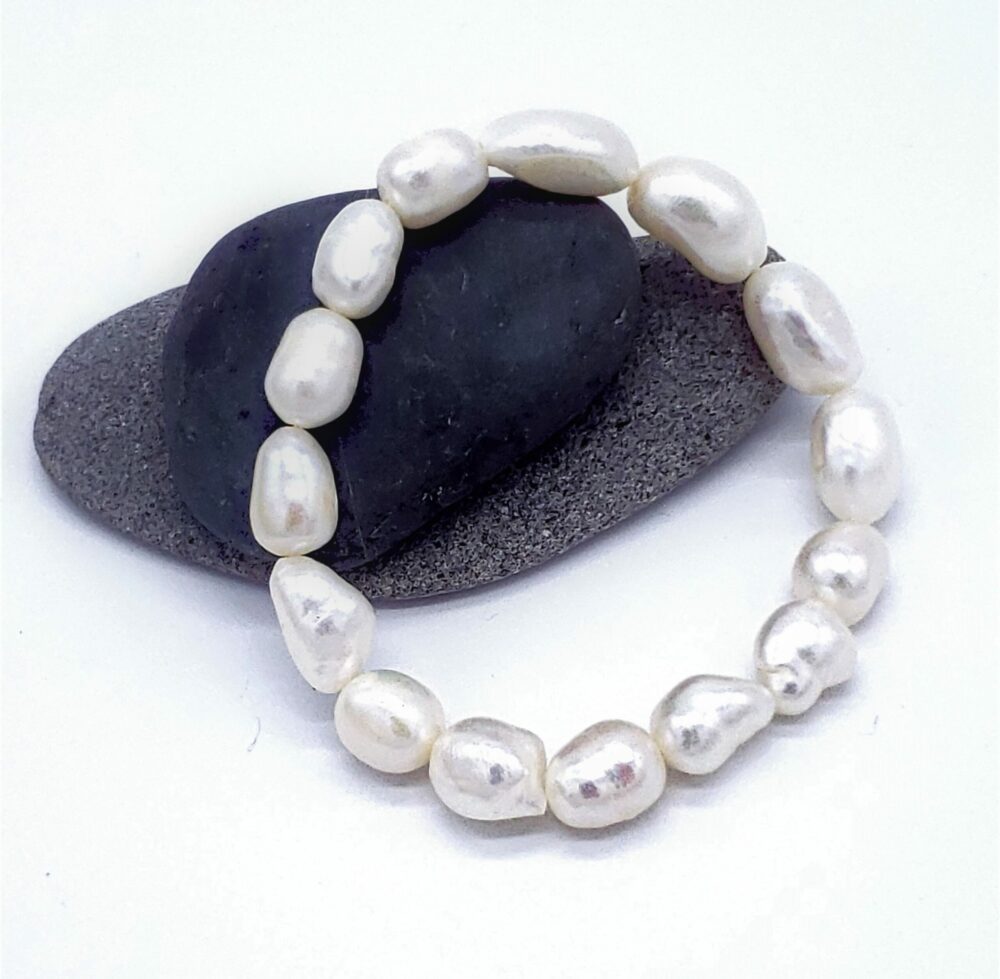 Pearl Stretchable Baroque Bracelet - BA-200711