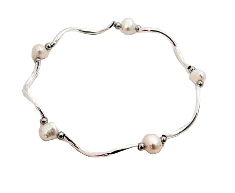 Pearl Stretchable Bracelet - White (BA-903518)