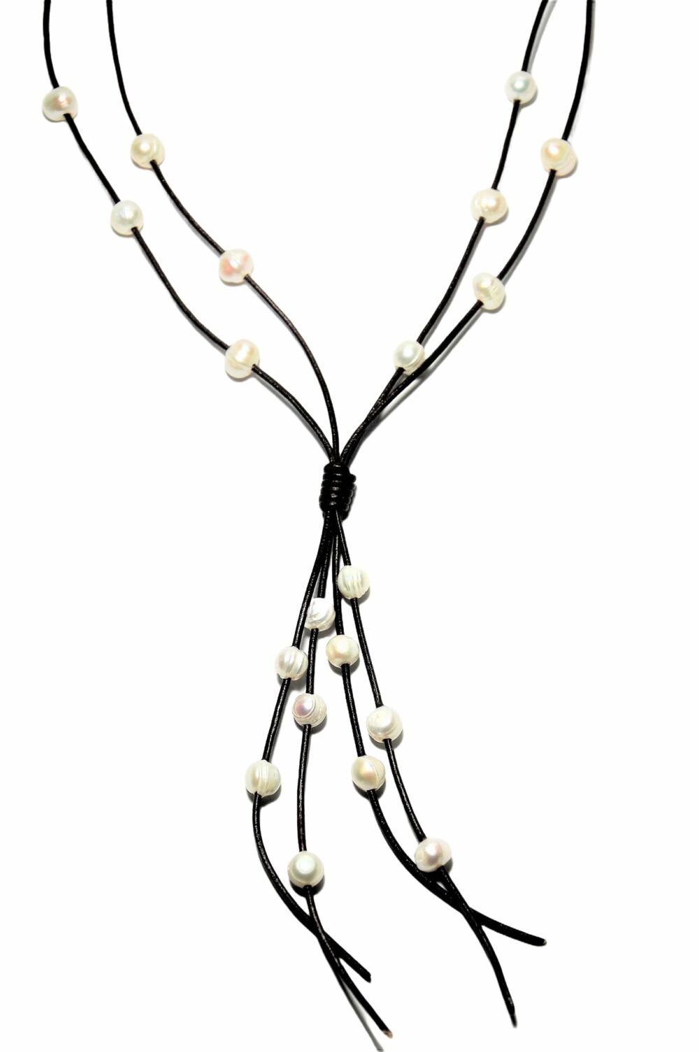 Double Strands Leather Necklace (LN-903293)