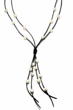 Double Strands Leather Necklace (LN-903293)