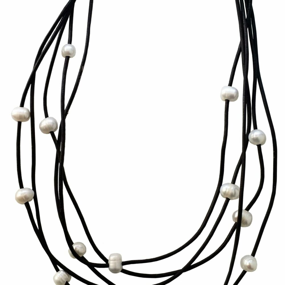 Bohemian Multi Strands Leather Necklace (LN-903297)