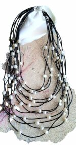 Bohemian Multi Strands Leather Necklace (LN-905031)