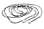 Long Lariat Pearl Leather Necklace (LN-907002)