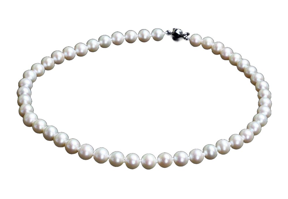 White Pearl Necklace (PN-800068)