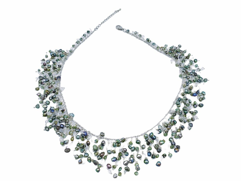 Galaxy Seed Pearl Necklace (NLM-6501)