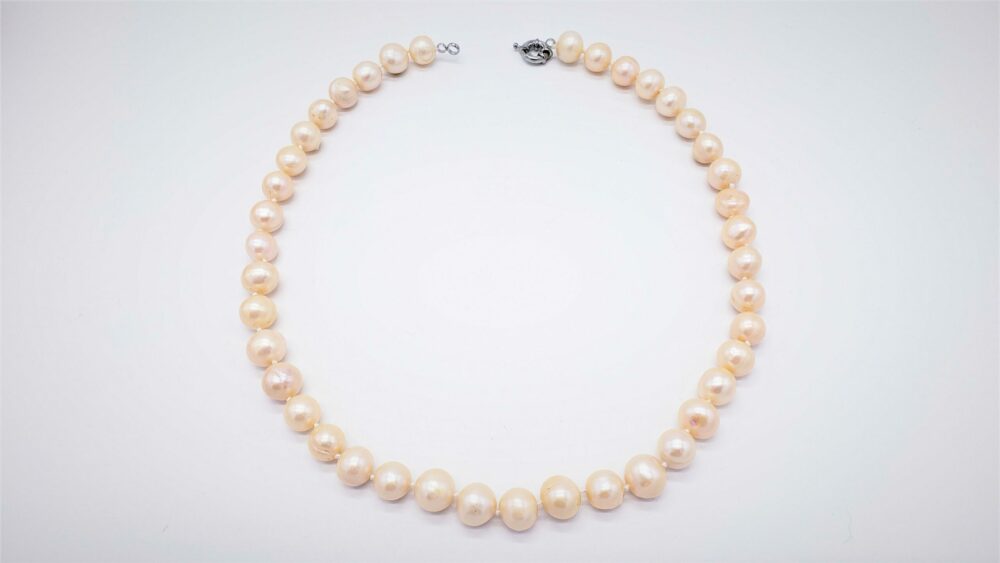 Classic Champagne Pearl Necklace - PN-800067
