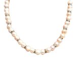 Pearl with Swarovski Bar Necklace (PN-906023)