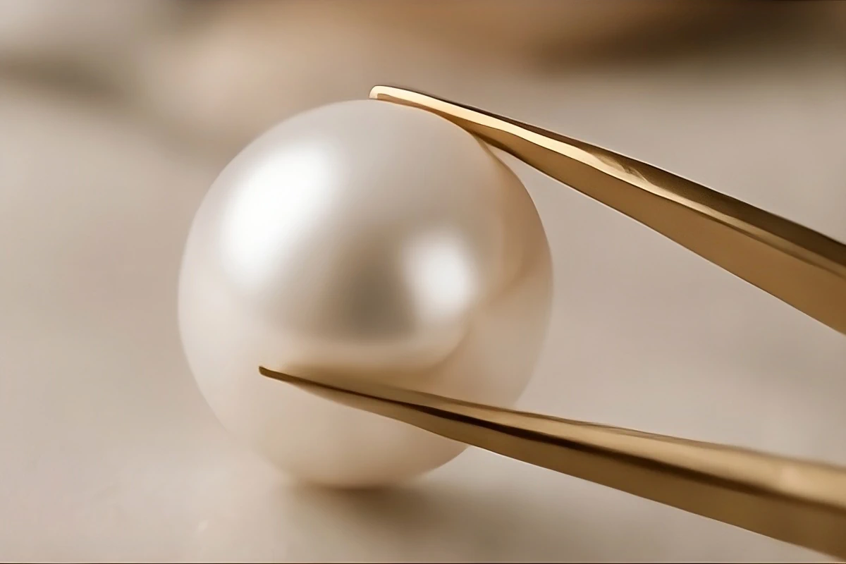 Hand pick the freshwater cultured pearl