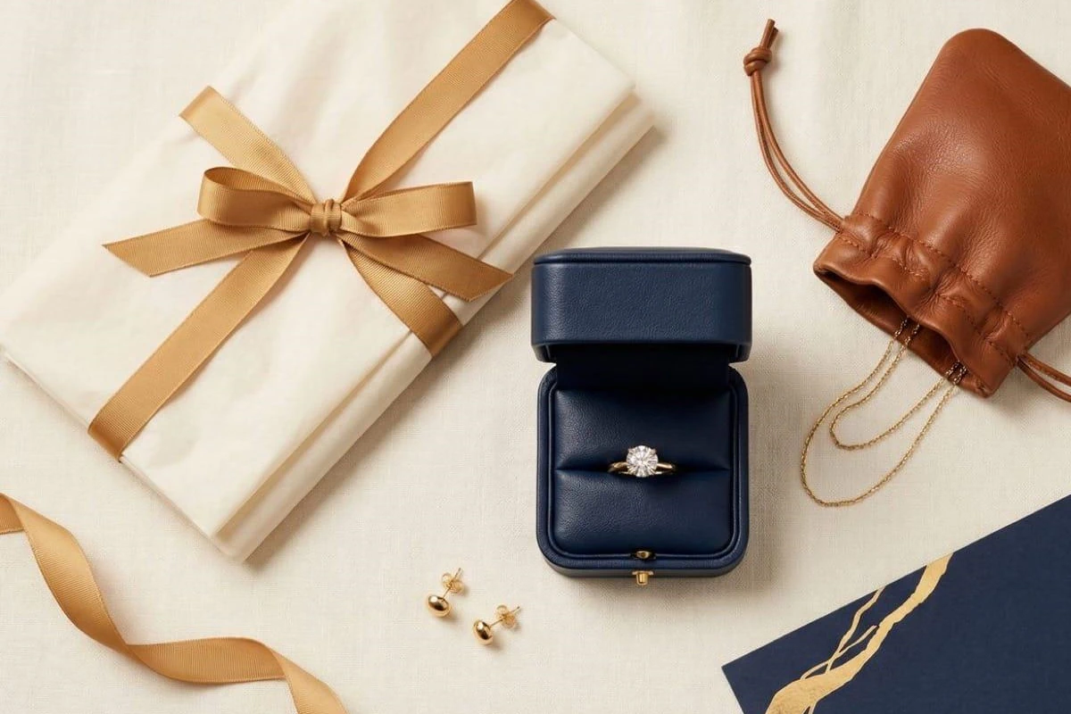 Freshwater cultured pearl jewelry packaging